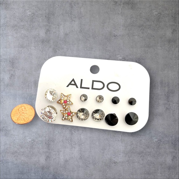 Six pairs of earrings by Aldo, NWT - Picture 4 of 4
